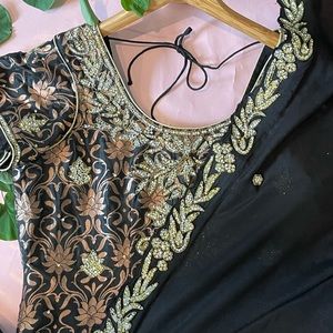 Copper and black Indian suit salwar kameez brocade suit Punjabi Pakistan